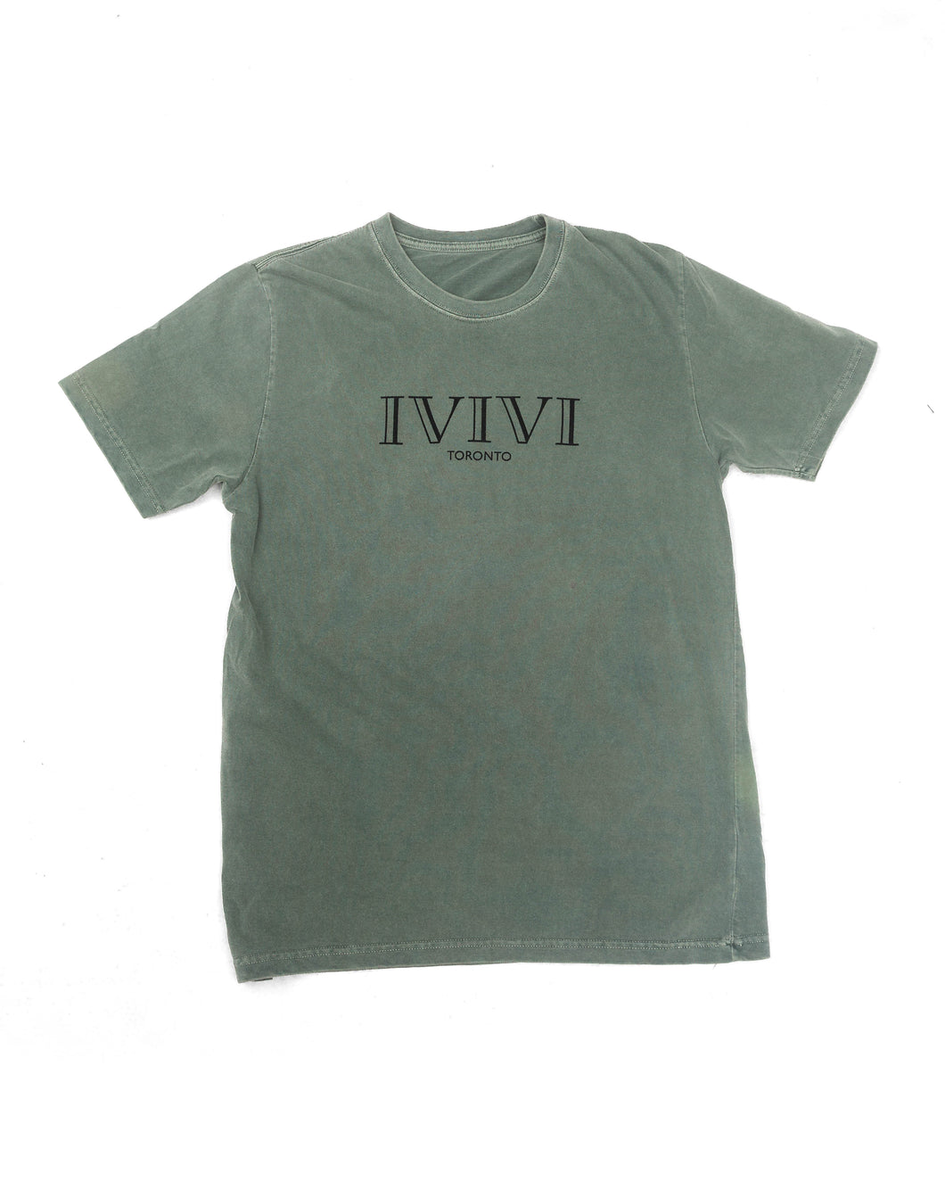 IVIVI Logo Tee - Cotton Distressed Green