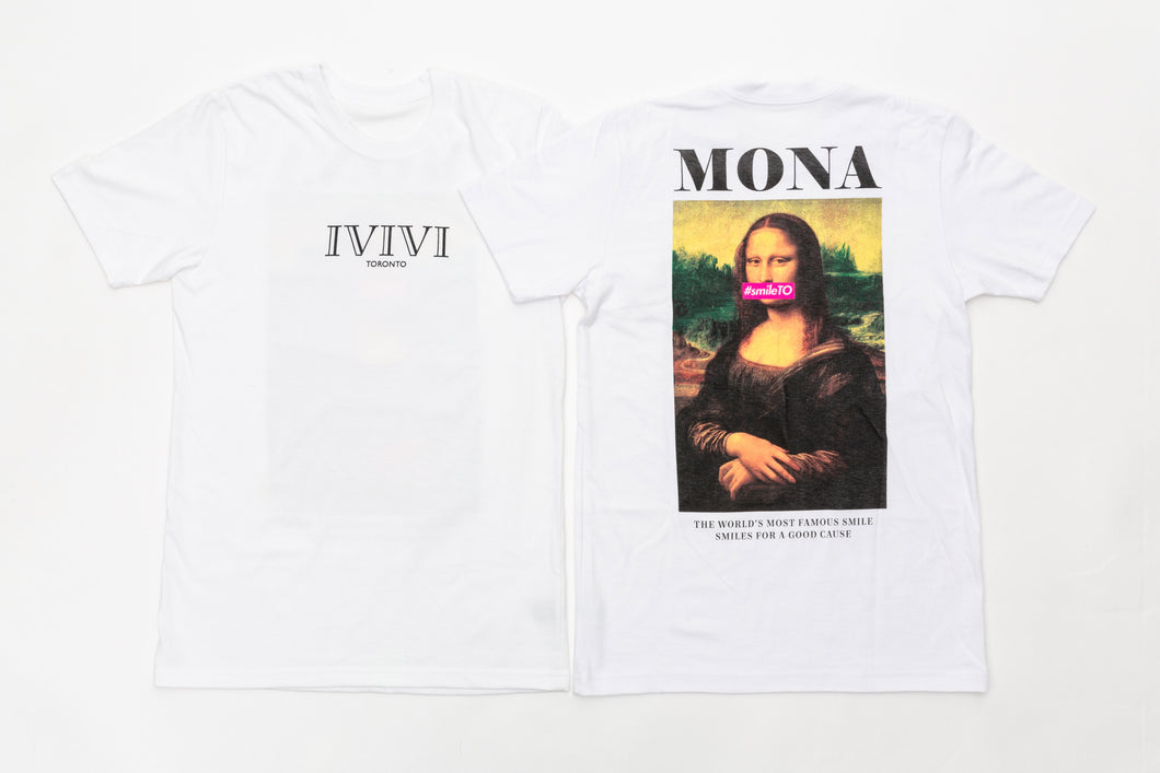 IVIVI #SMILETO MONA Tee - Cotton White