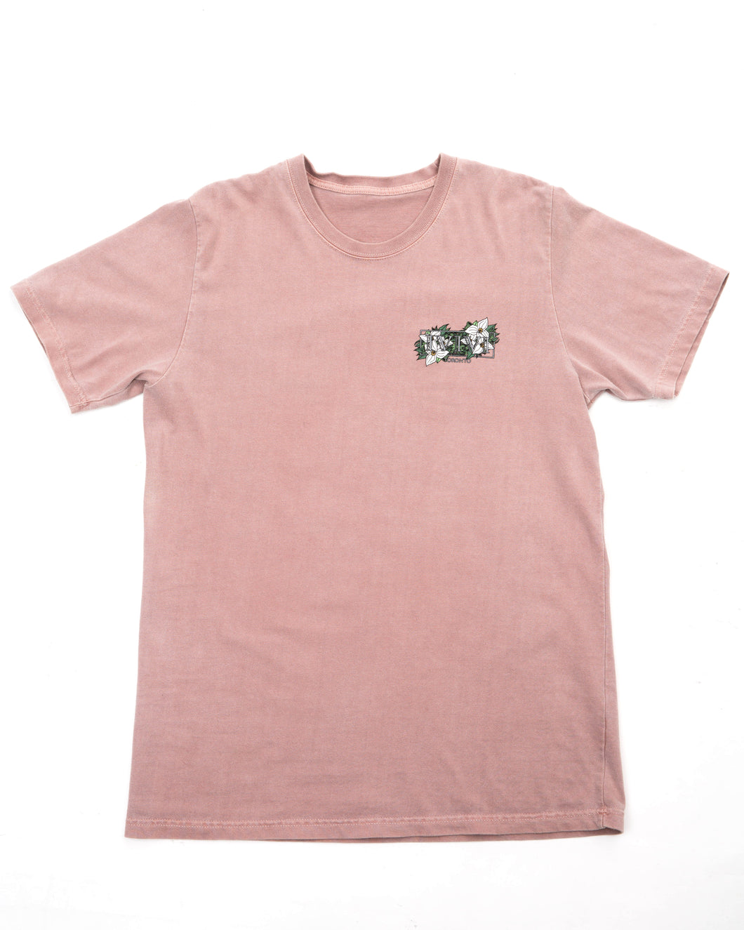 IVIVI Trillium Tee - Pink Distressed